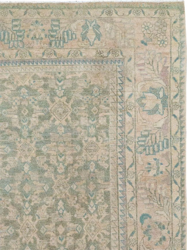 Antique Persian Malayer Small Room Size Carpet, No.31672 - Staging