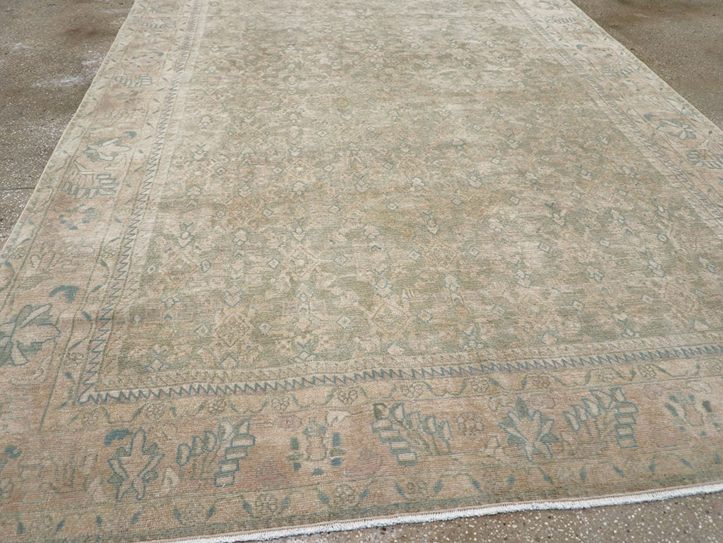 Antique Persian Malayer Small Room Size Carpet, No.31672 - Staging
