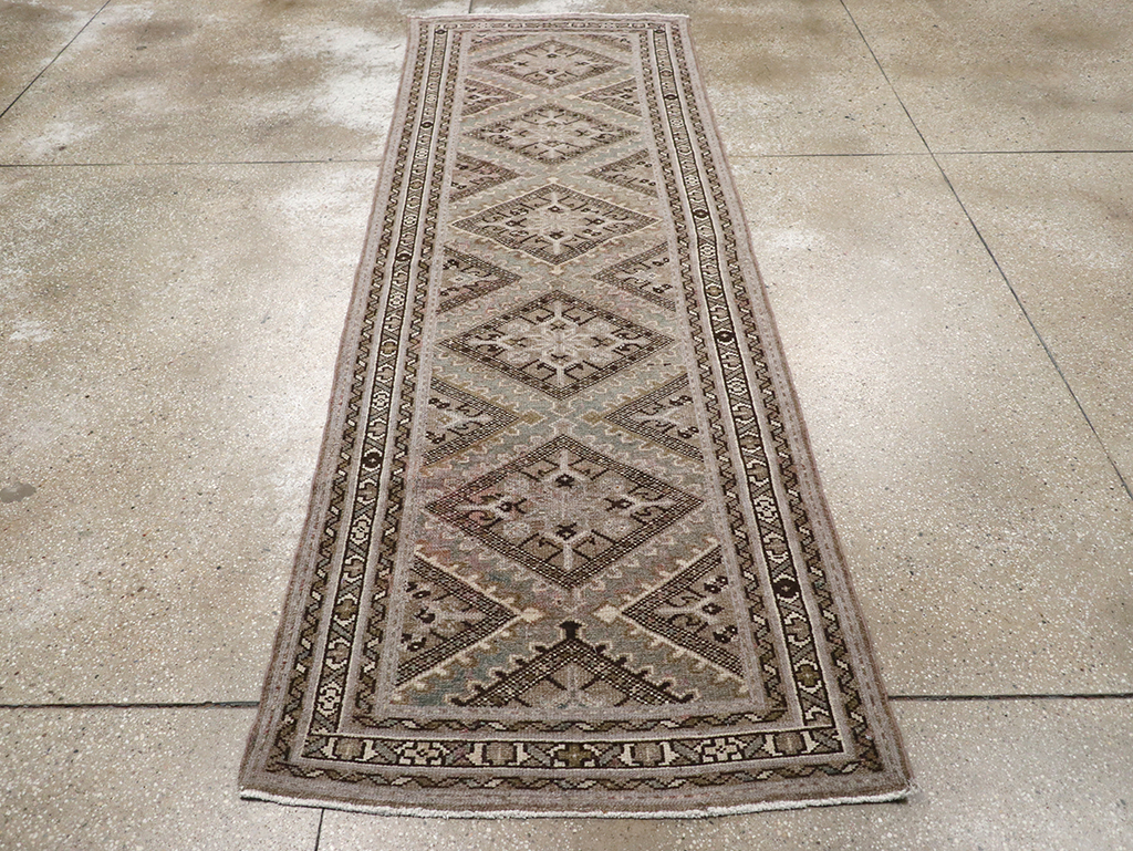 Vintage Persian Malayer Runner, No.31673 - Staging