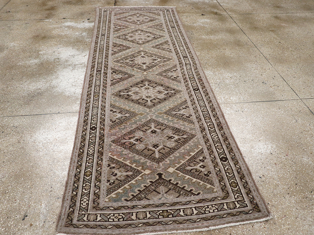 Vintage Persian Malayer Runner, No.31673 - Staging