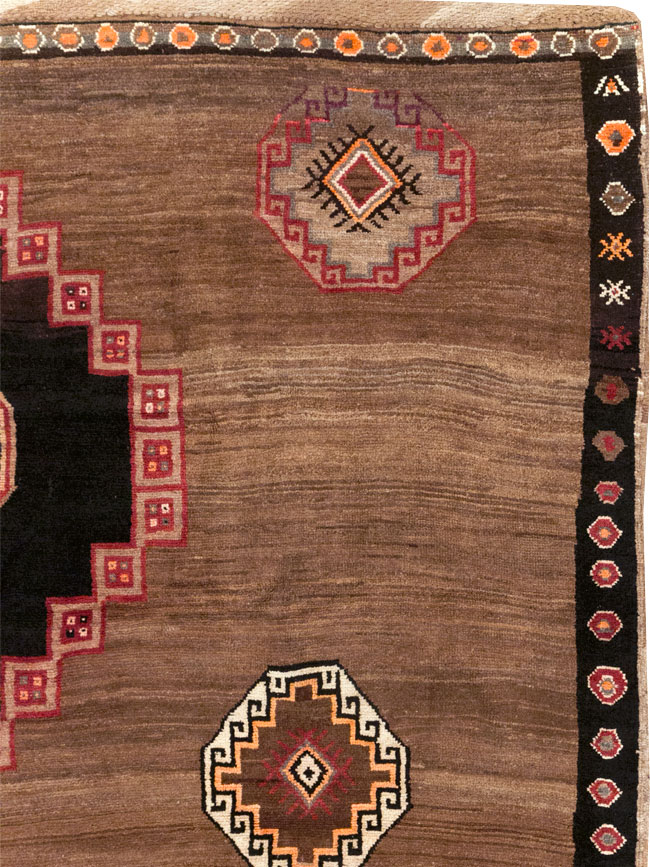 Vintage Turkish Anatolian Tribal Square Room Size Carpet, No.31677 - Staging