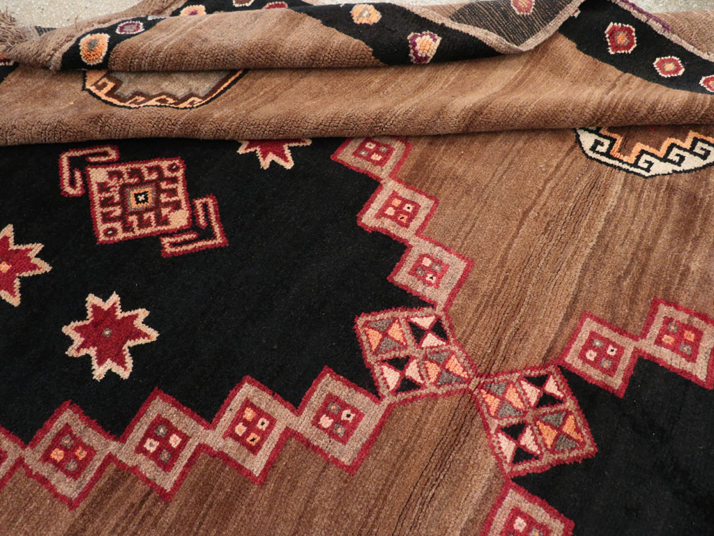 Vintage Turkish Anatolian Tribal Square Room Size Carpet, No.31677 - Staging