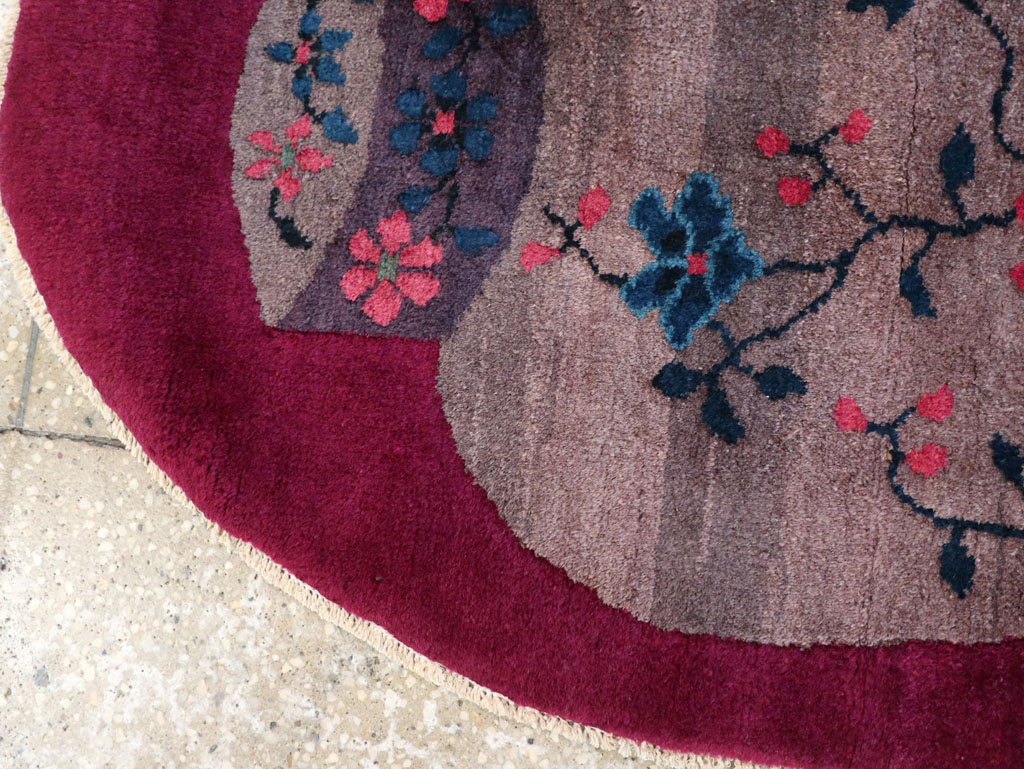 Vintage Chinese Deco Rug, No.31679 - Staging