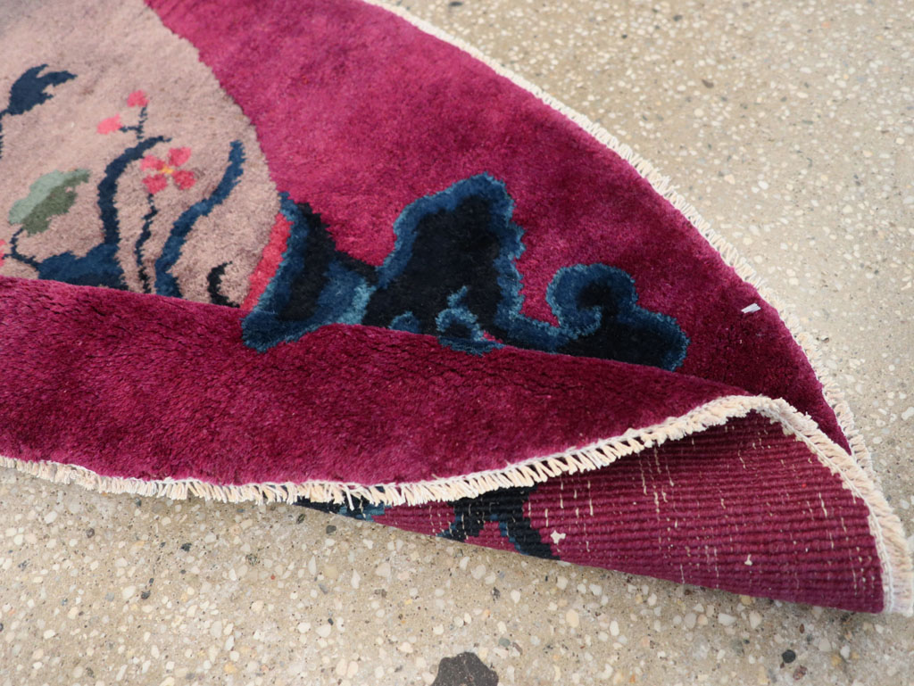 Vintage Chinese Deco Rug, No.31679 - Staging