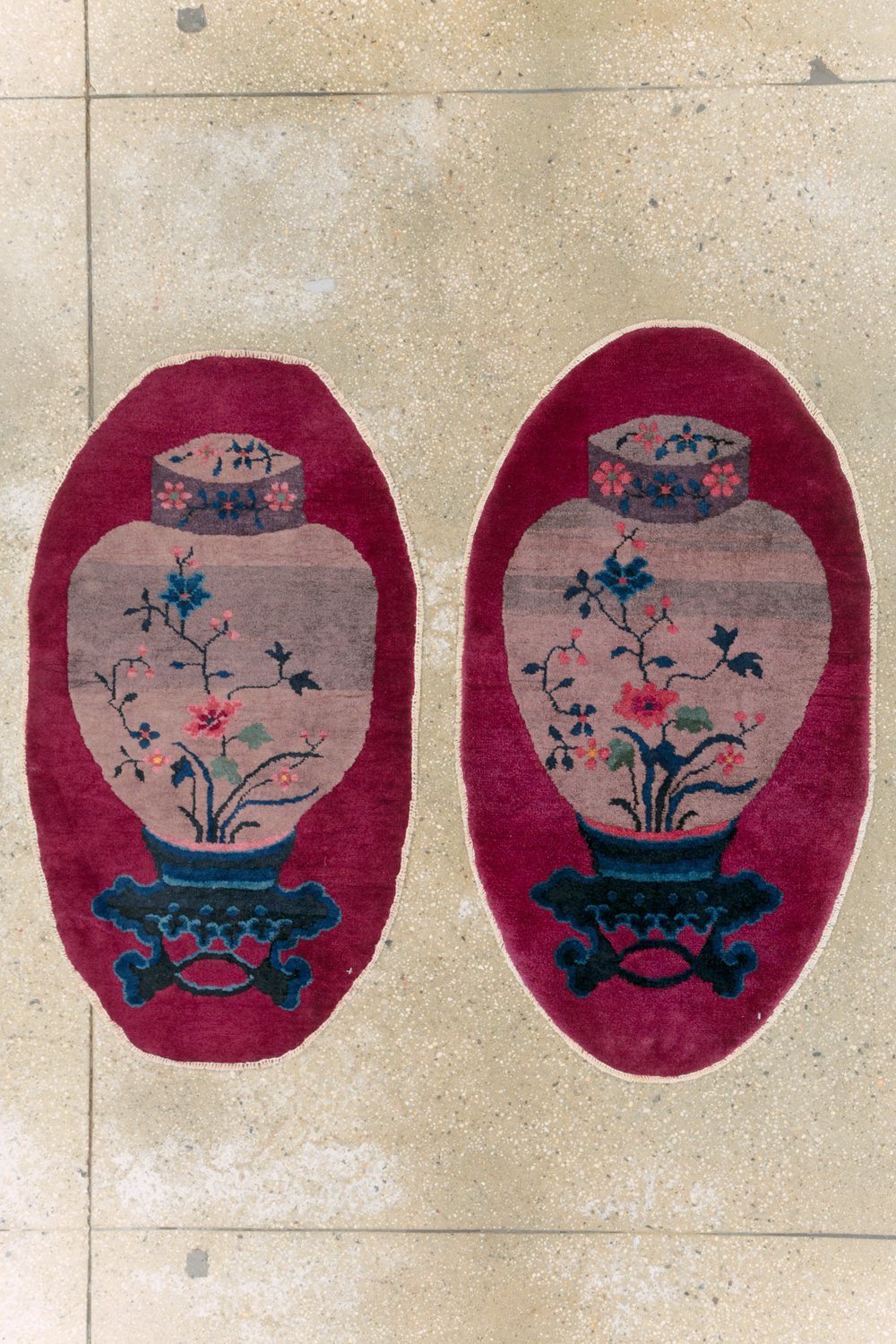 Vintage Chinese Deco Rug, No.31679 - Staging