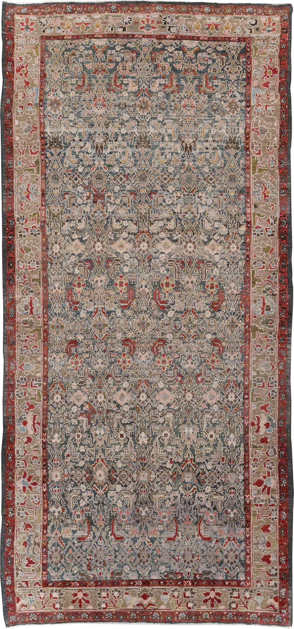 Antique Persian Malayer Gallery Rug, No.31680 - Staging