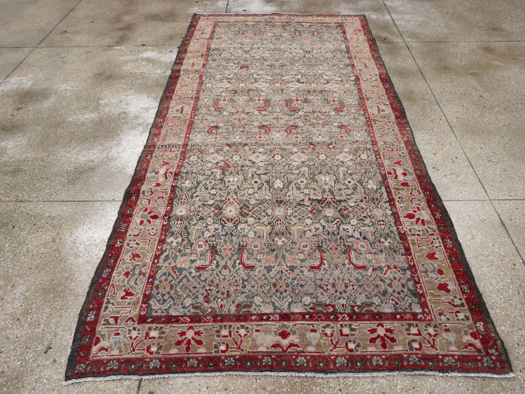 Antique Persian Malayer Gallery Rug, No.31680 - Staging