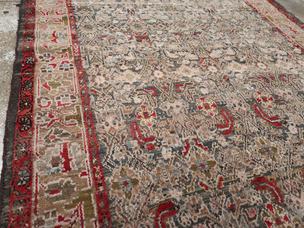 Antique Persian Malayer Gallery Rug, No.31680 - Staging