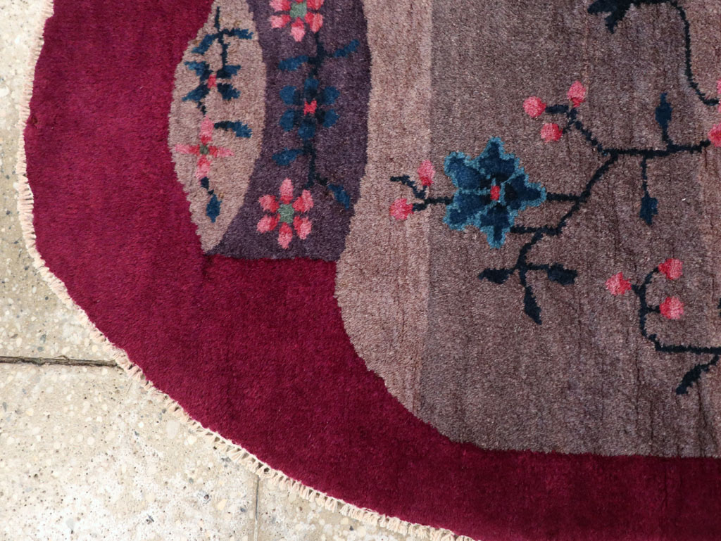 Vintage Chinese Deco Rug, No.31682 - Staging