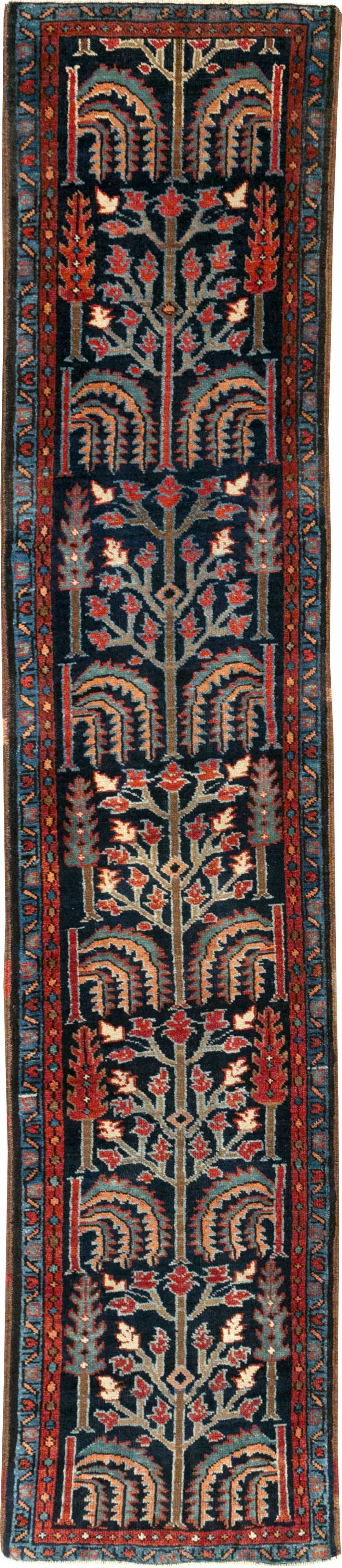 Antique Persian Heriz Runner, No.31684 - Staging