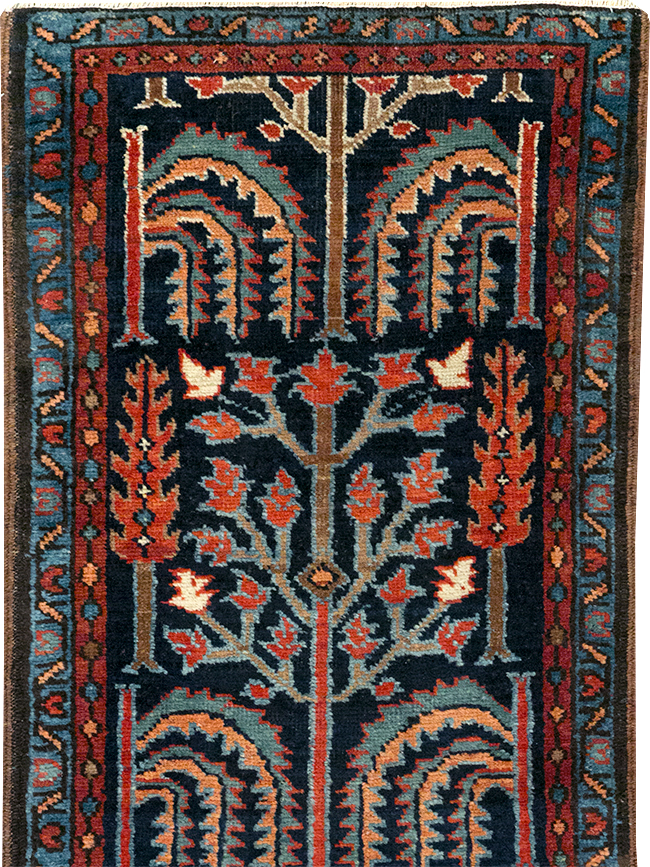 Antique Persian Heriz Runner, No.31684 - Staging
