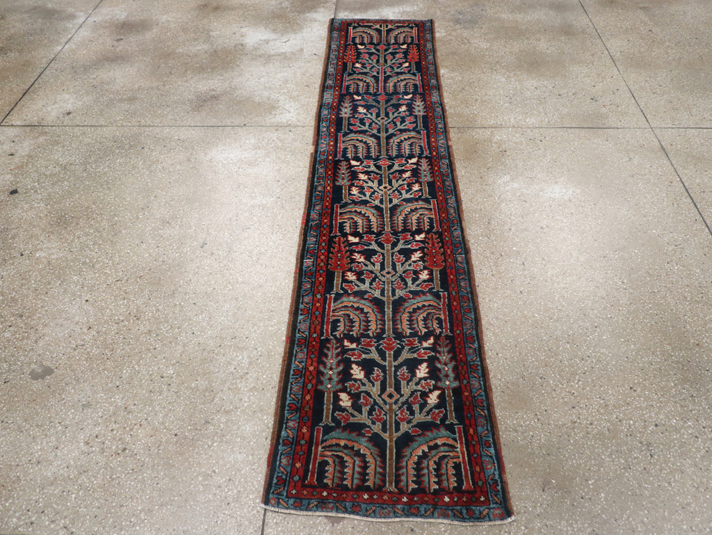 Antique Persian Heriz Runner, No.31684 - Staging