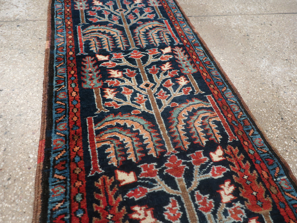 Antique Persian Heriz Runner, No.31684 - Staging