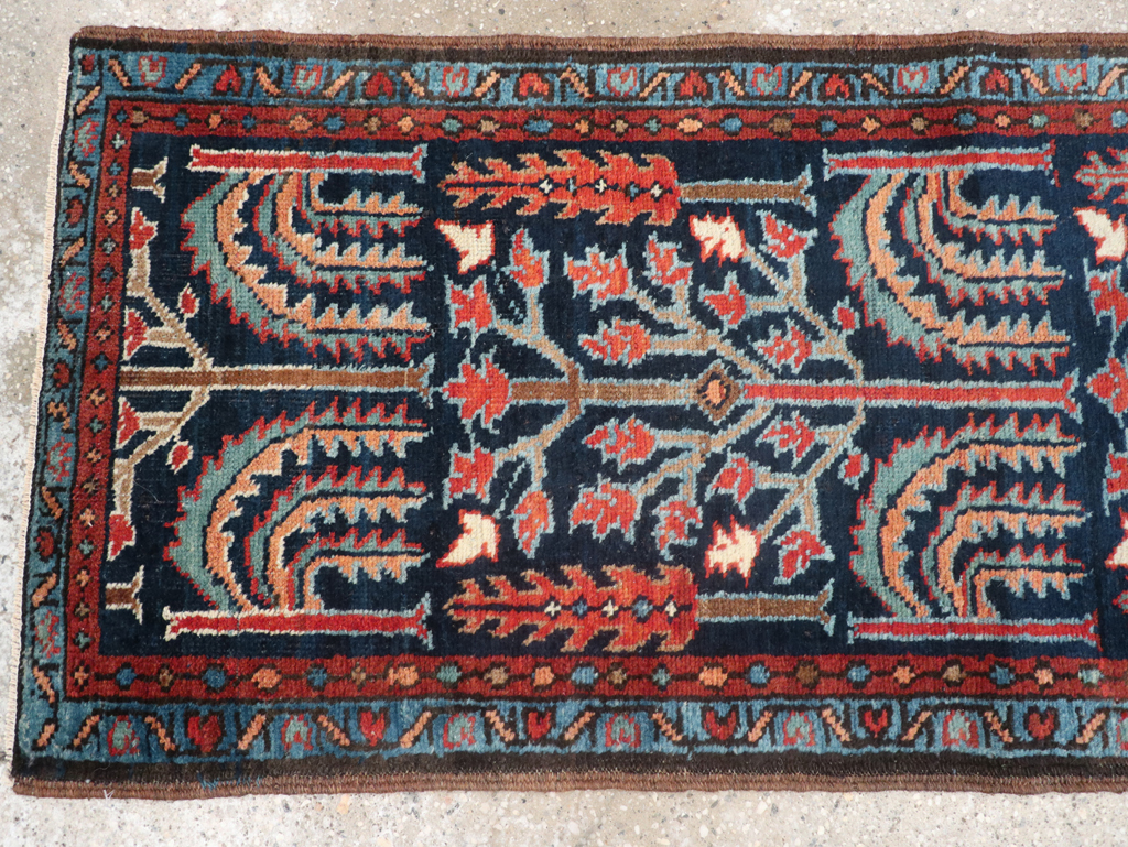 Antique Persian Heriz Runner, No.31684 - Staging