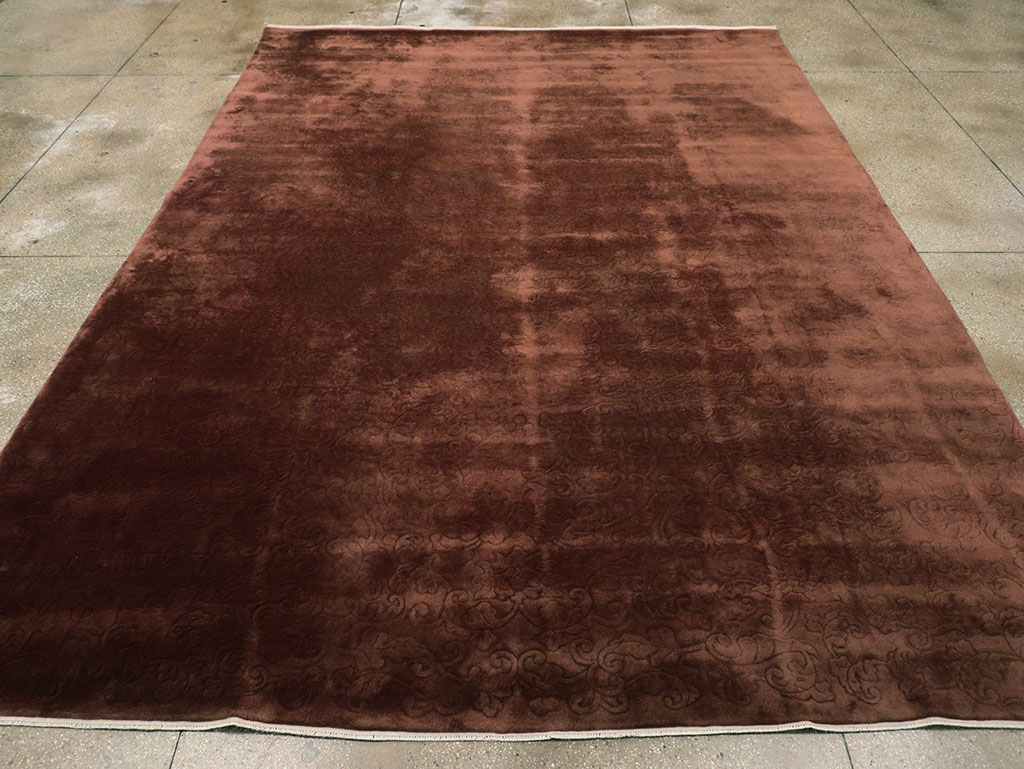 Vintage Chinese Art Deco Room Size Carpet, No.31691 - Staging