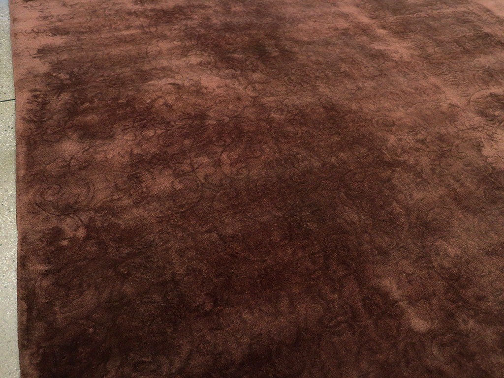 Vintage Chinese Art Deco Room Size Carpet, No.31691 - Staging