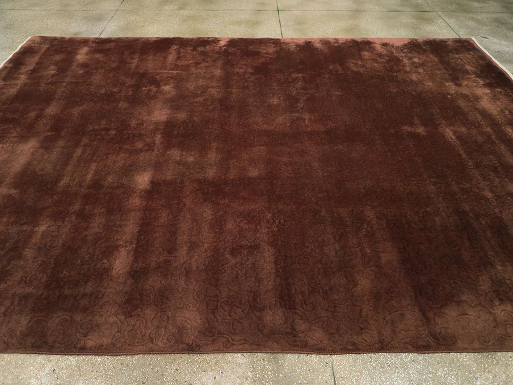 Vintage Chinese Art Deco Room Size Carpet, No.31691 - Staging