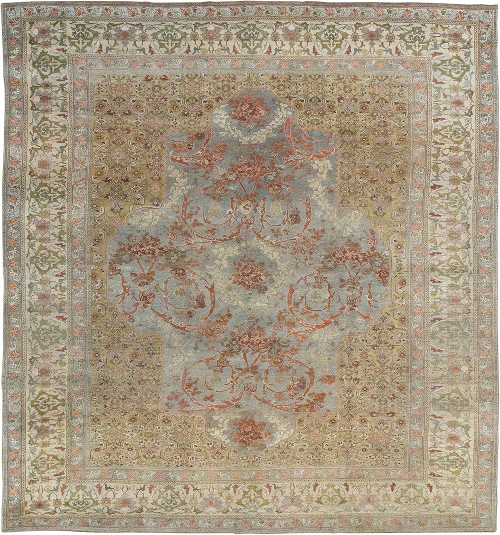 Antique Persian Bidjar Room Size Carpet, No.31694 - Staging