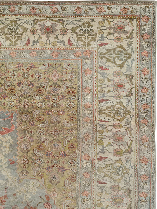 Antique Persian Bidjar Room Size Carpet, No.31694 - Staging