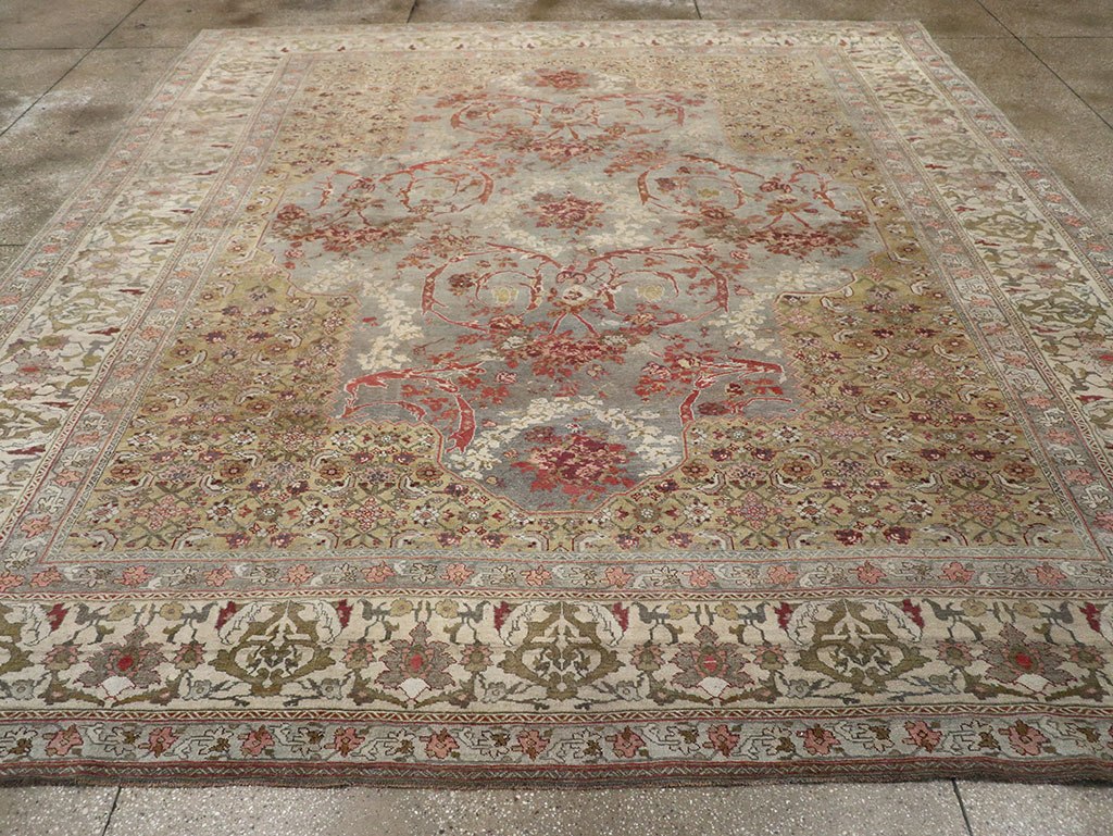 Antique Persian Bidjar Room Size Carpet, No.31694 - Staging