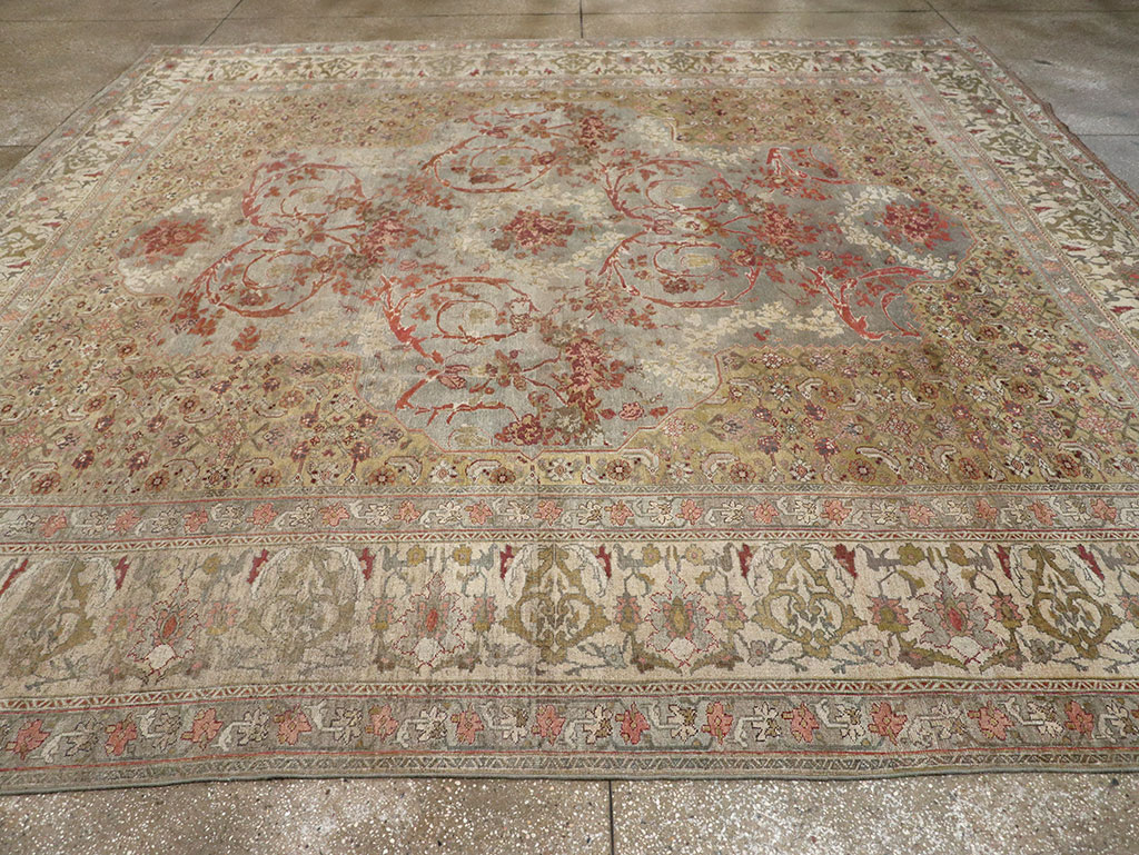 Antique Persian Bidjar Room Size Carpet, No.31694 - Staging