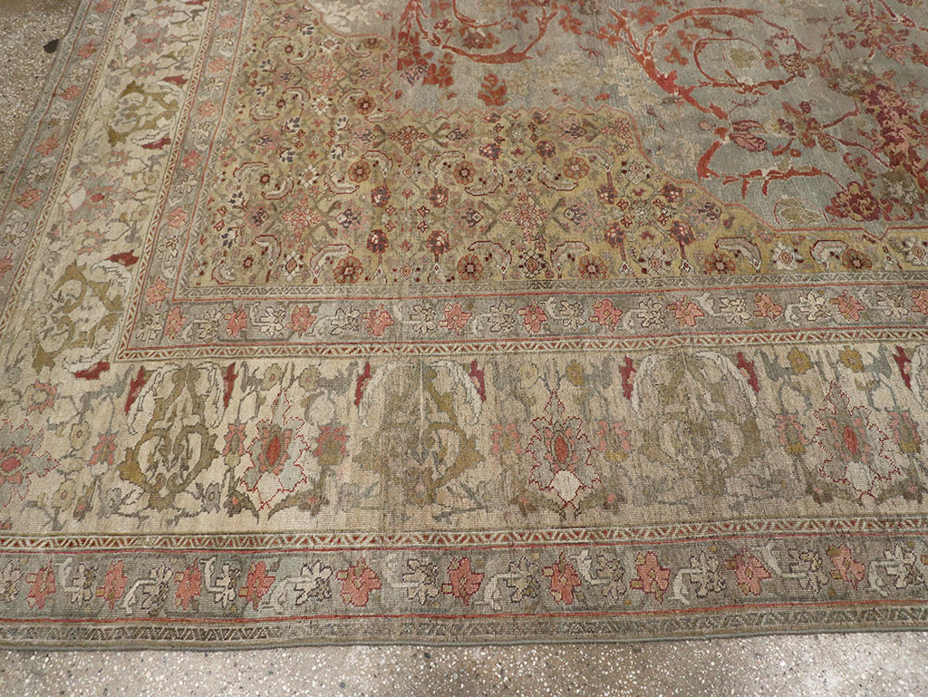 Antique Persian Bidjar Room Size Carpet, No.31694 - Staging