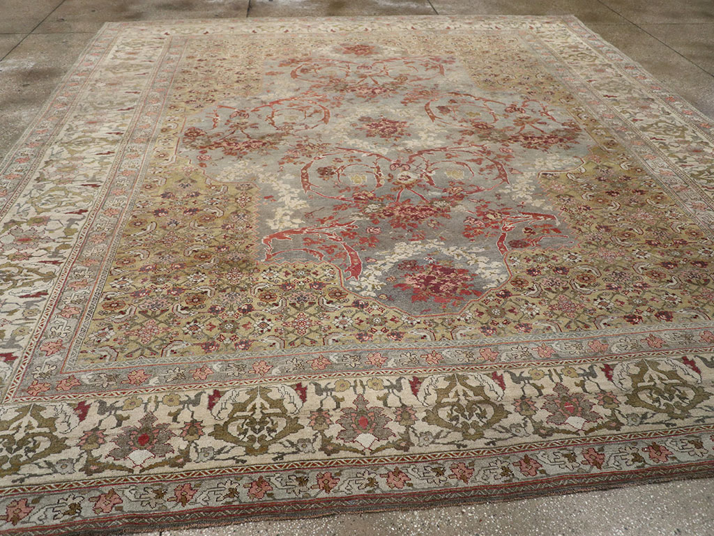 Antique Persian Bidjar Room Size Carpet, No.31694 - Staging