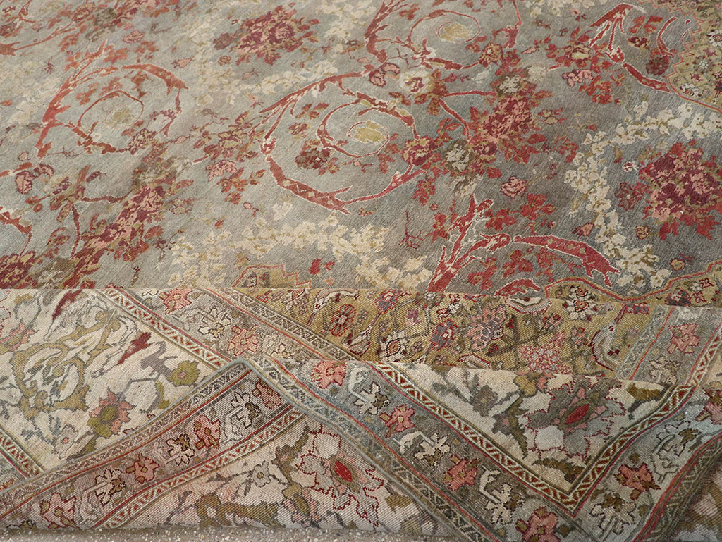 Antique Persian Bidjar Room Size Carpet, No.31694 - Staging