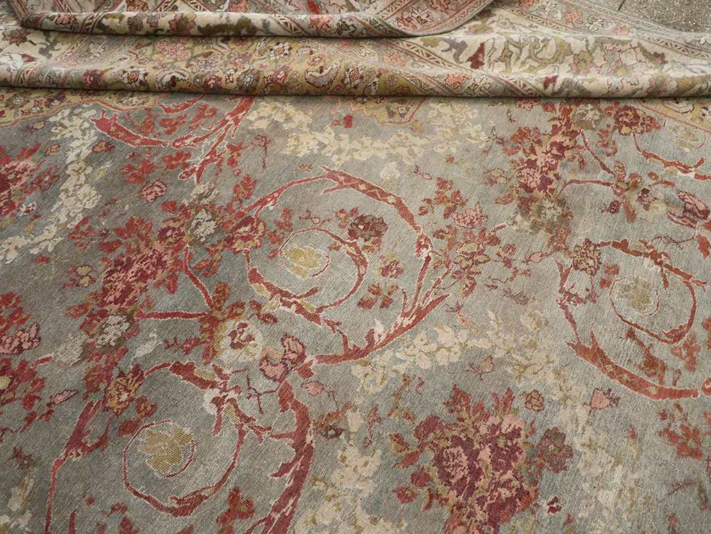 Antique Persian Bidjar Room Size Carpet, No.31694 - Staging