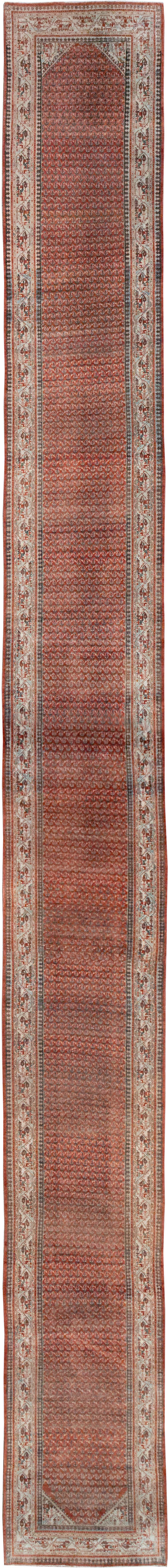 Antique Persian Seraband Long Runner, No.31696 - Staging
