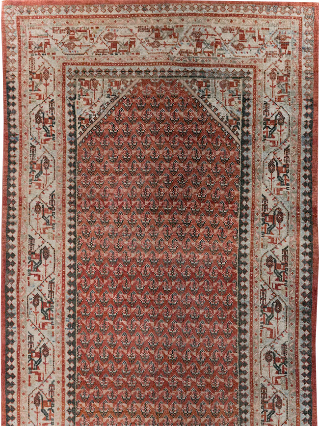 Antique Persian Seraband Long Runner, No.31696 - Staging