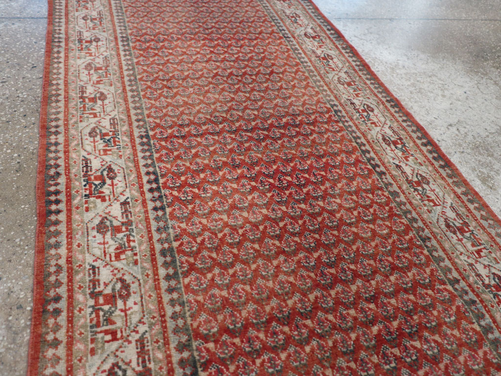 Antique Persian Seraband Long Runner, No.31696 - Staging