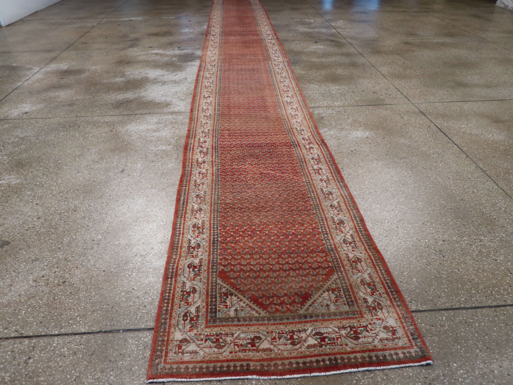 Antique Persian Seraband Long Runner, No.31696 - Staging
