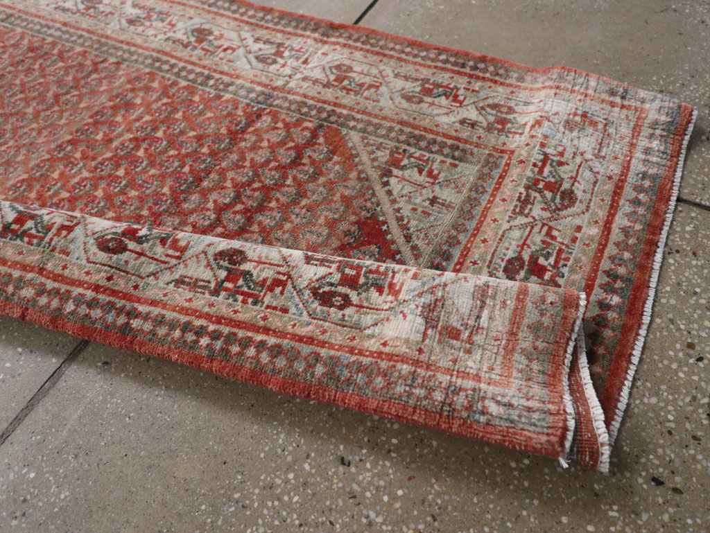 Antique Persian Seraband Long Runner, No.31696 - Staging