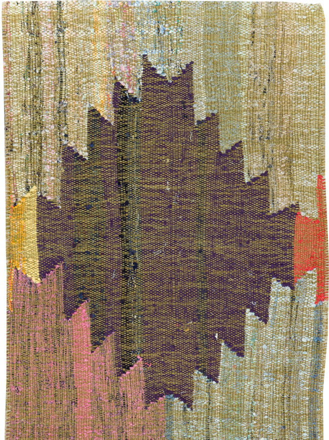 Modern Turkish Flatweave Runner, No.31697 - Staging
