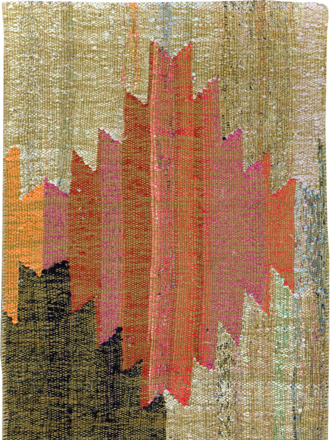 Modern Turkish Flatweave Runner, No.31697 - Staging