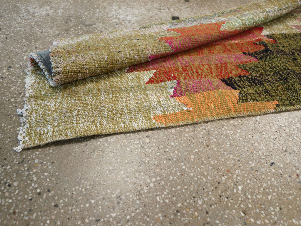 Modern Turkish Flatweave Runner, No.31697 - Staging