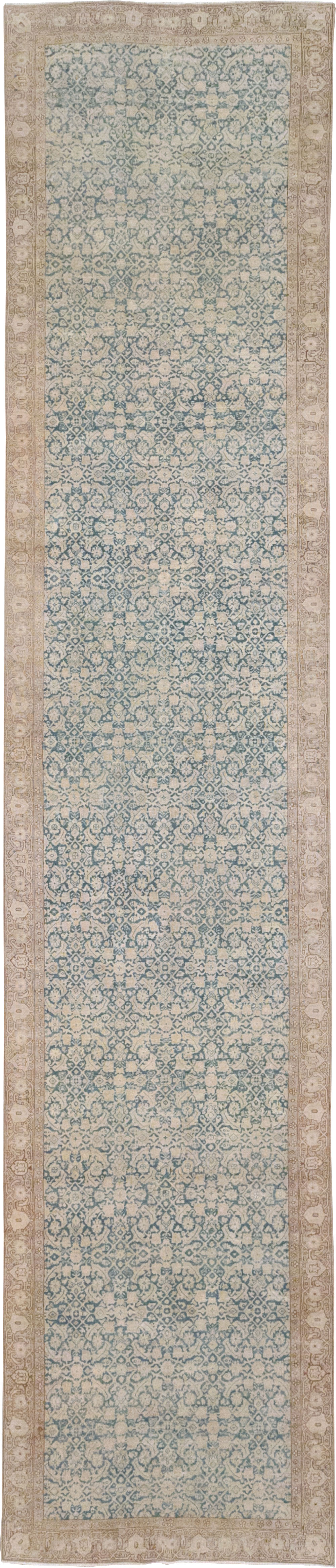 Antique Persian Tabriz Long Runner, No.31698 - Staging
