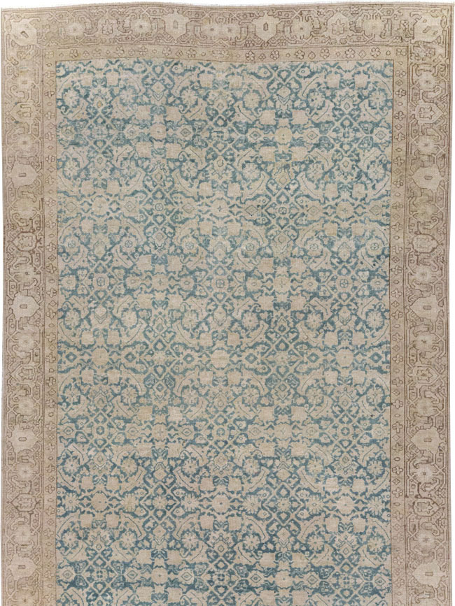Antique Persian Tabriz Long Runner, No.31698 - Staging
