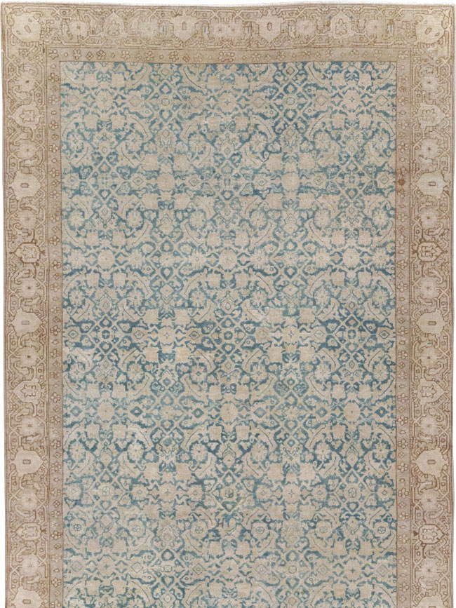 Antique Persian Tabriz Long Runner, No.31698 - Staging