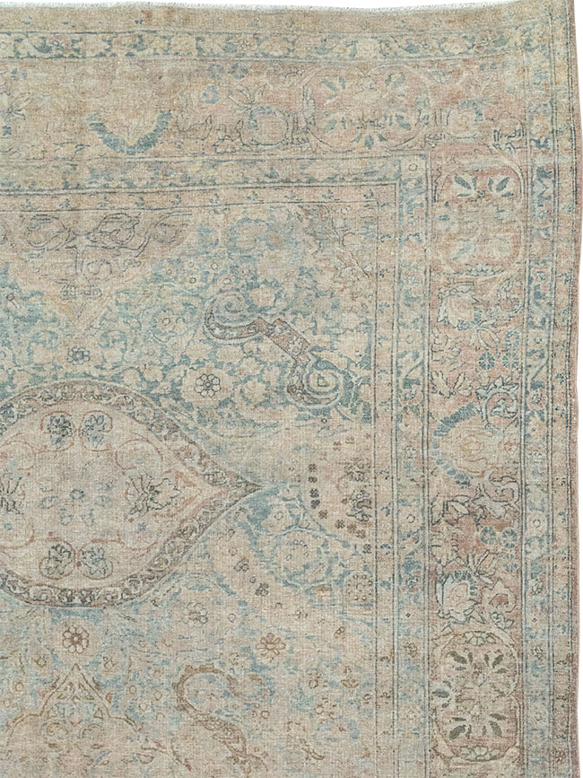 Antique Persian Lavar Kerman Large Carpet, No.31700 - Staging