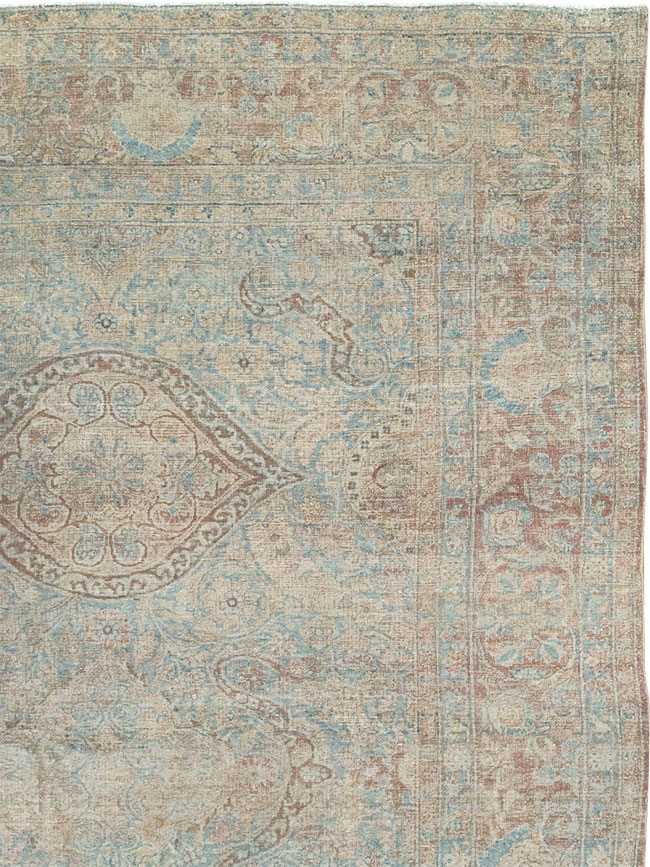 Antique Persian Lavar Kerman Large Carpet, No.31700 - Staging