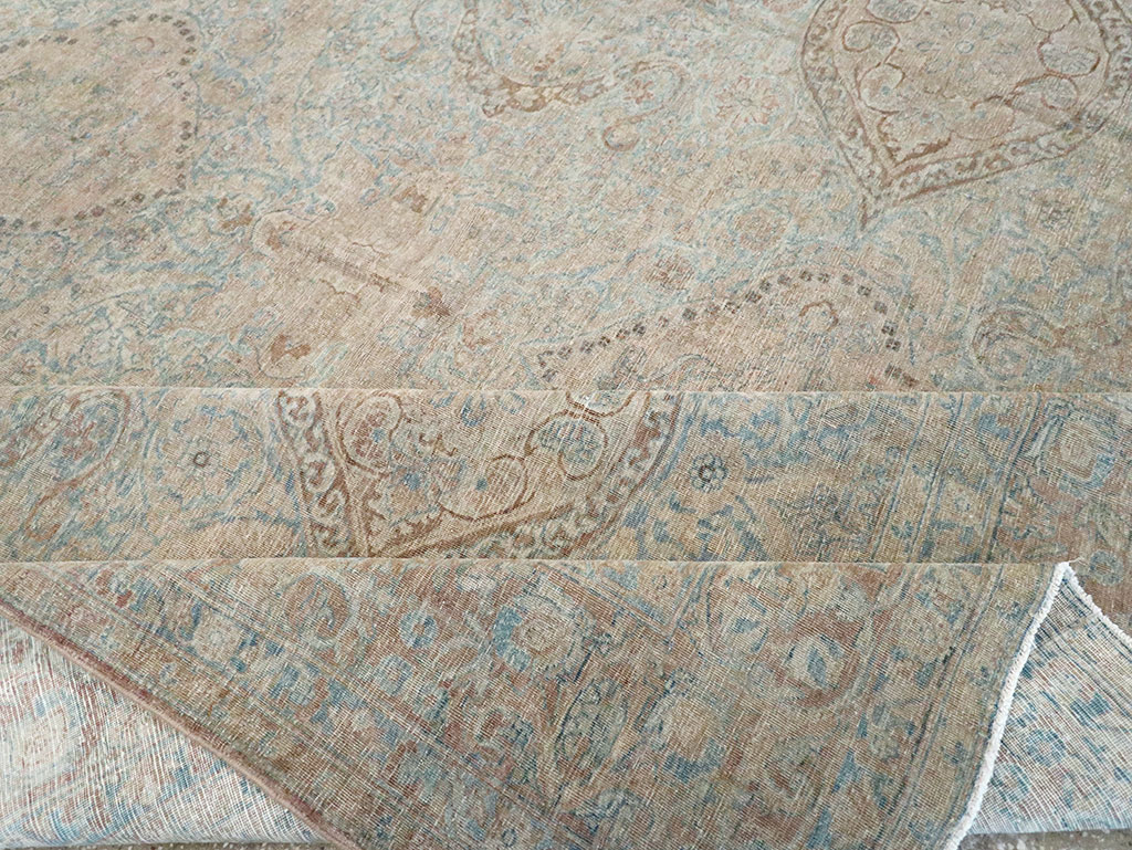 Antique Persian Lavar Kerman Large Carpet, No.31700 - Staging