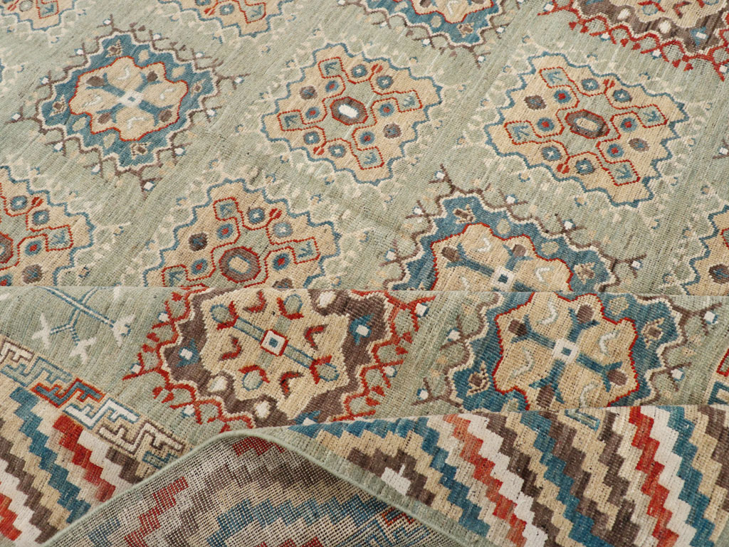 Modern East Turkestan Khotan Small Room Size Carpet, No.31717 - Staging