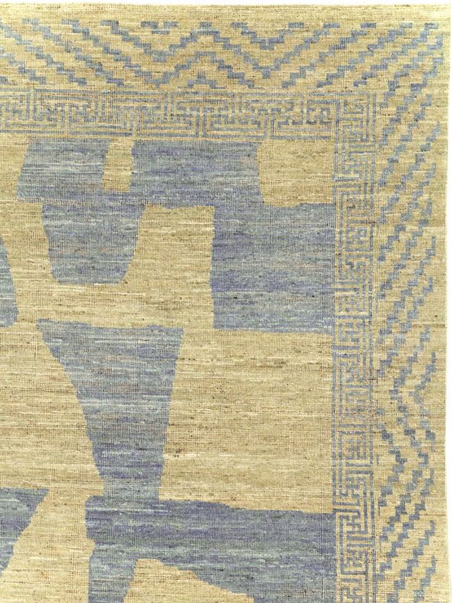 Modern East Turkestan Khotan Room Size Carpet, No.31727 - Staging