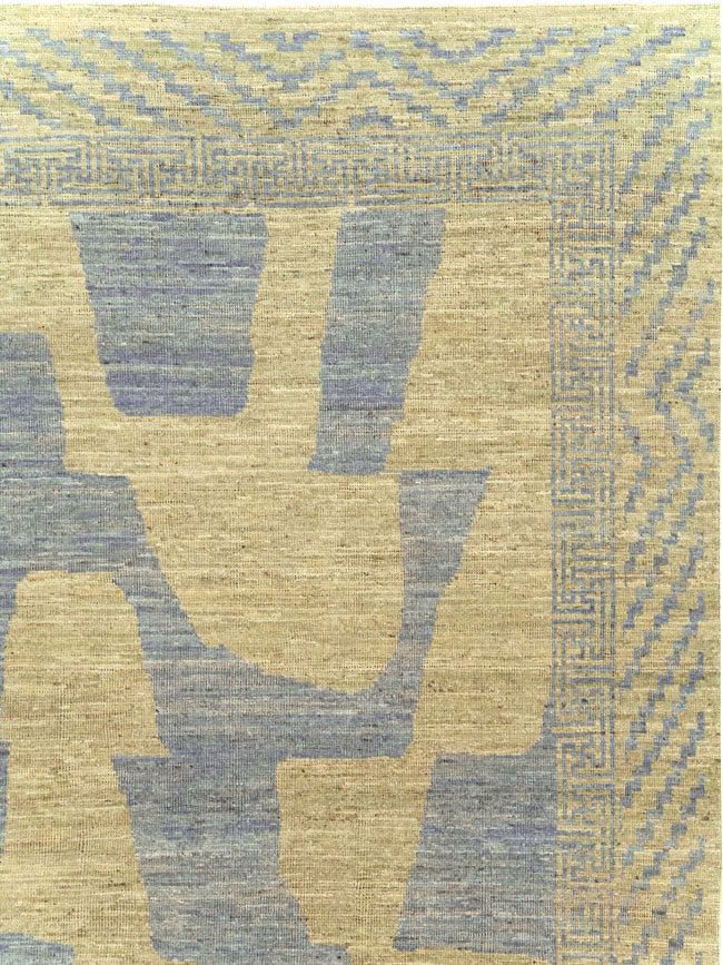 Modern East Turkestan Khotan Room Size Carpet, No.31727 - Staging