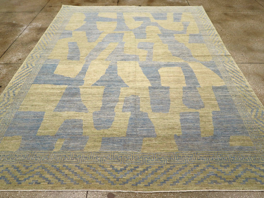 Modern East Turkestan Khotan Room Size Carpet, No.31727 - Staging