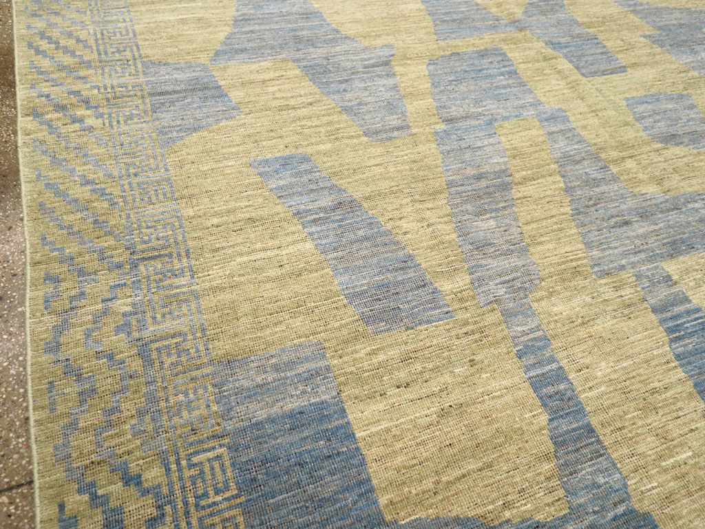 Modern East Turkestan Khotan Room Size Carpet, No.31727 - Staging