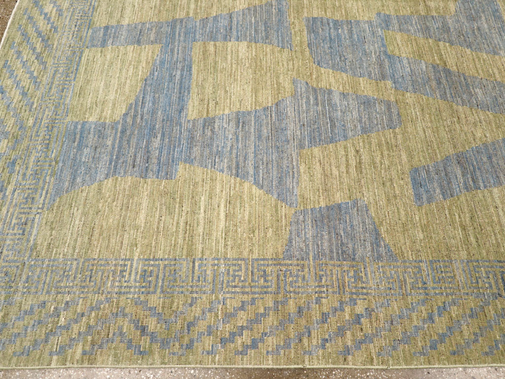 Modern East Turkestan Khotan Room Size Carpet, No.31727 - Staging