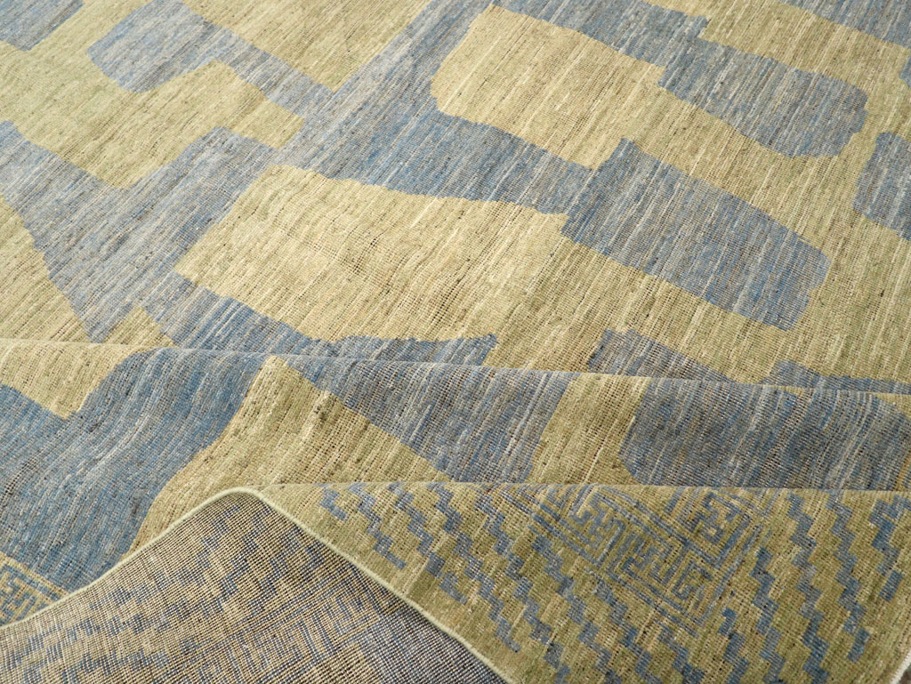 Modern East Turkestan Khotan Room Size Carpet, No.31727 - Staging